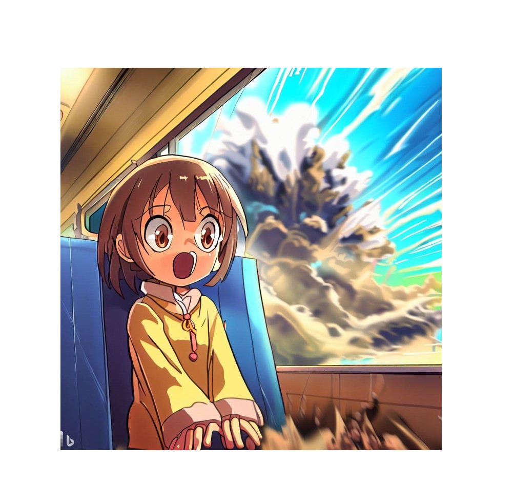 電車の中で大地震に遭遇